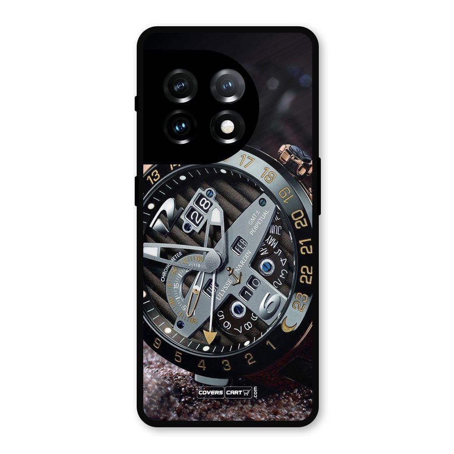 Designer Stylish Watch Metal Back Case for OnePlus 11