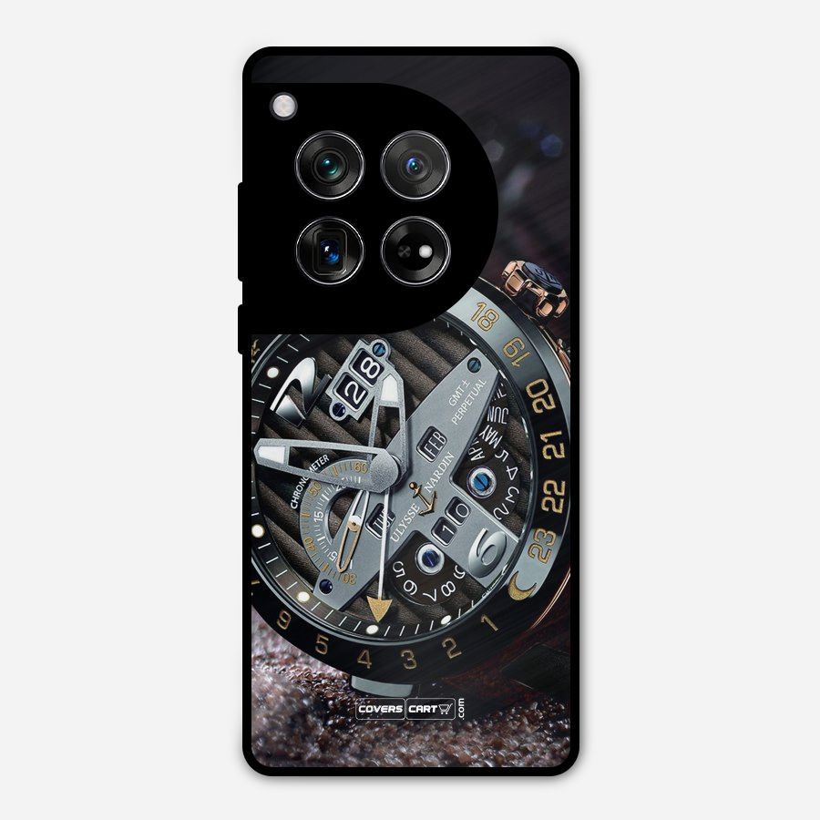 Designer Stylish Watch Metal Back Case for OnePlus 12
