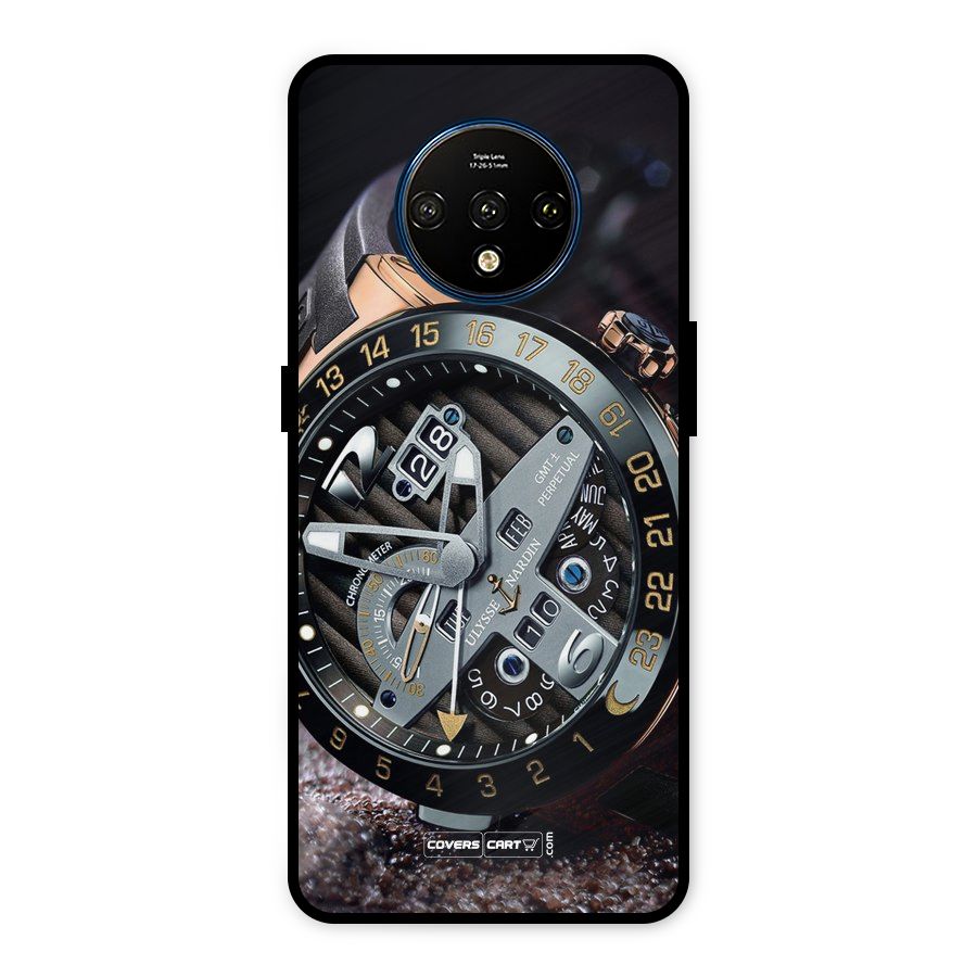 Designer Stylish Watch Metal Back Case for OnePlus 7T