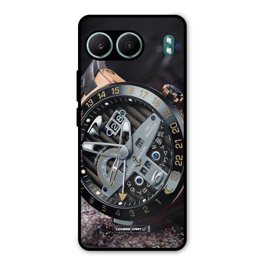 Designer Stylish Watch Metal Back Case for OnePlus Nord 4