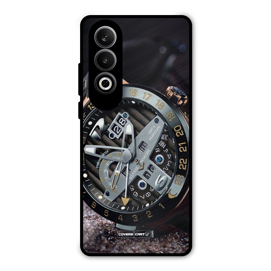 Designer Stylish Watch Metal Back Case for OnePlus Nord CE4