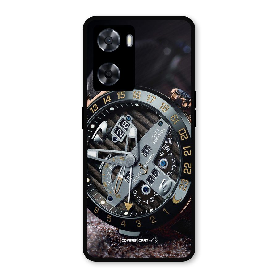 Designer Stylish Watch Metal Back Case for Oppo A77
