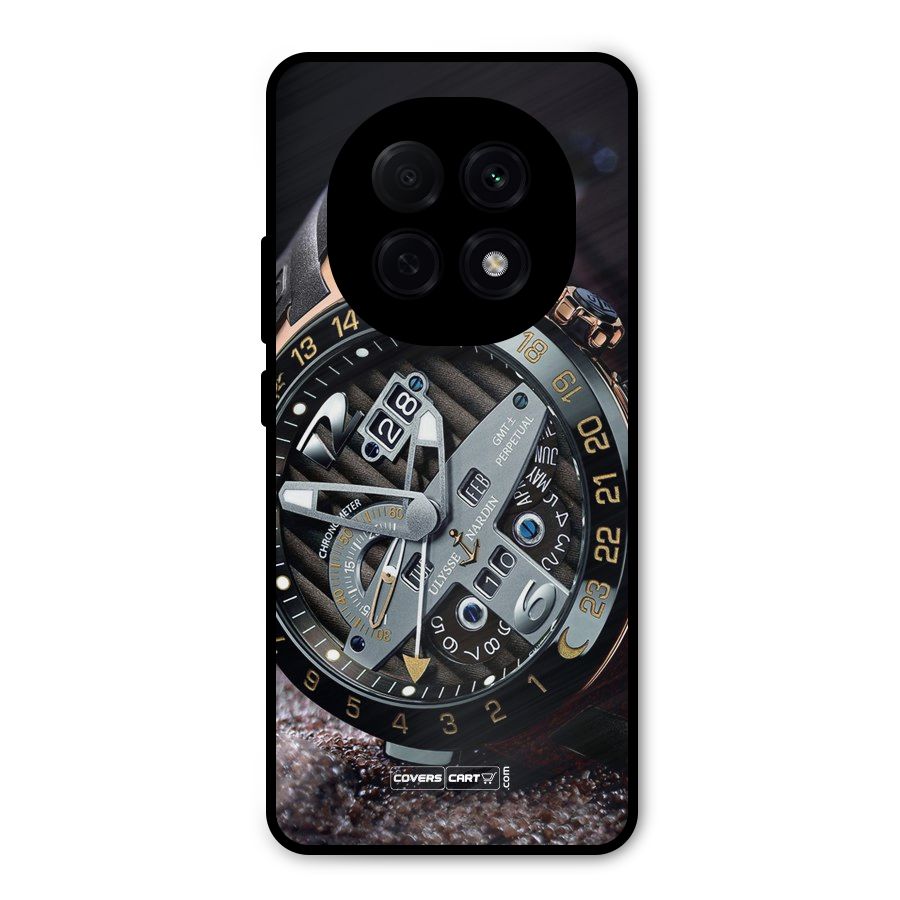 Designer Stylish Watch Metal Back Case for Oppo F29 Pro