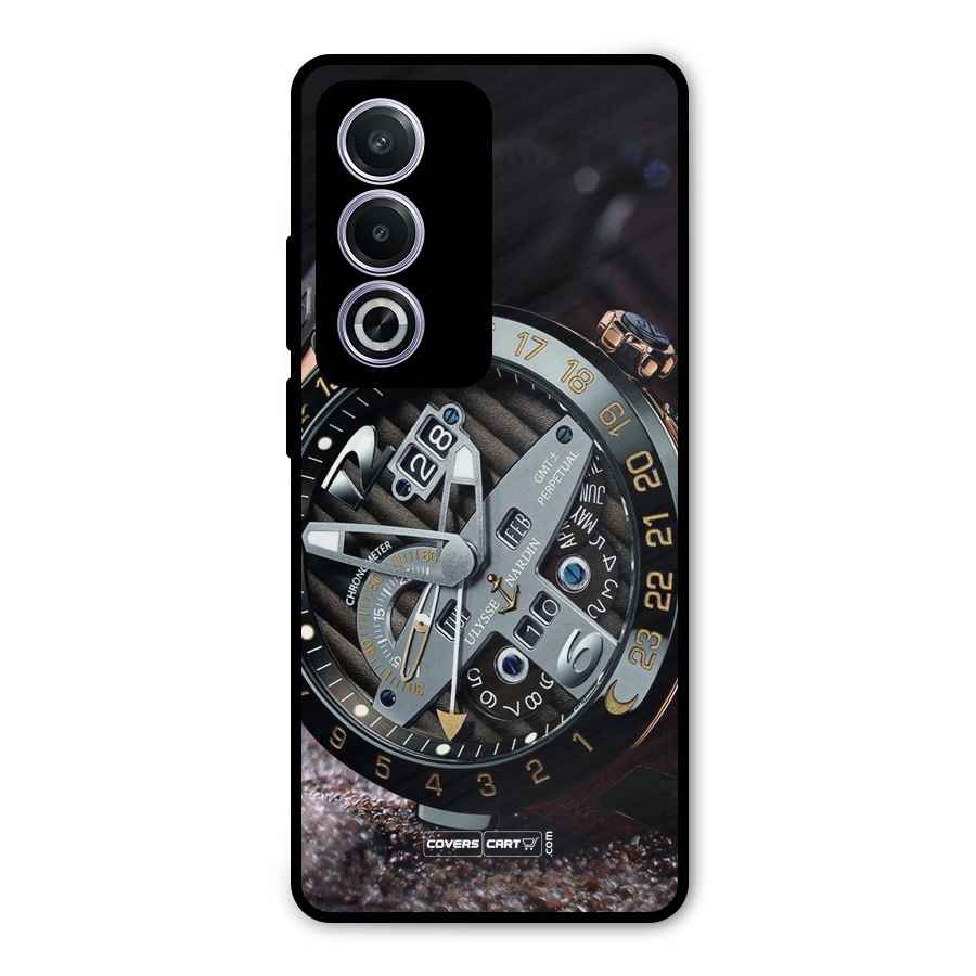 Designer Stylish Watch Metal Back Case for Oppo K12x