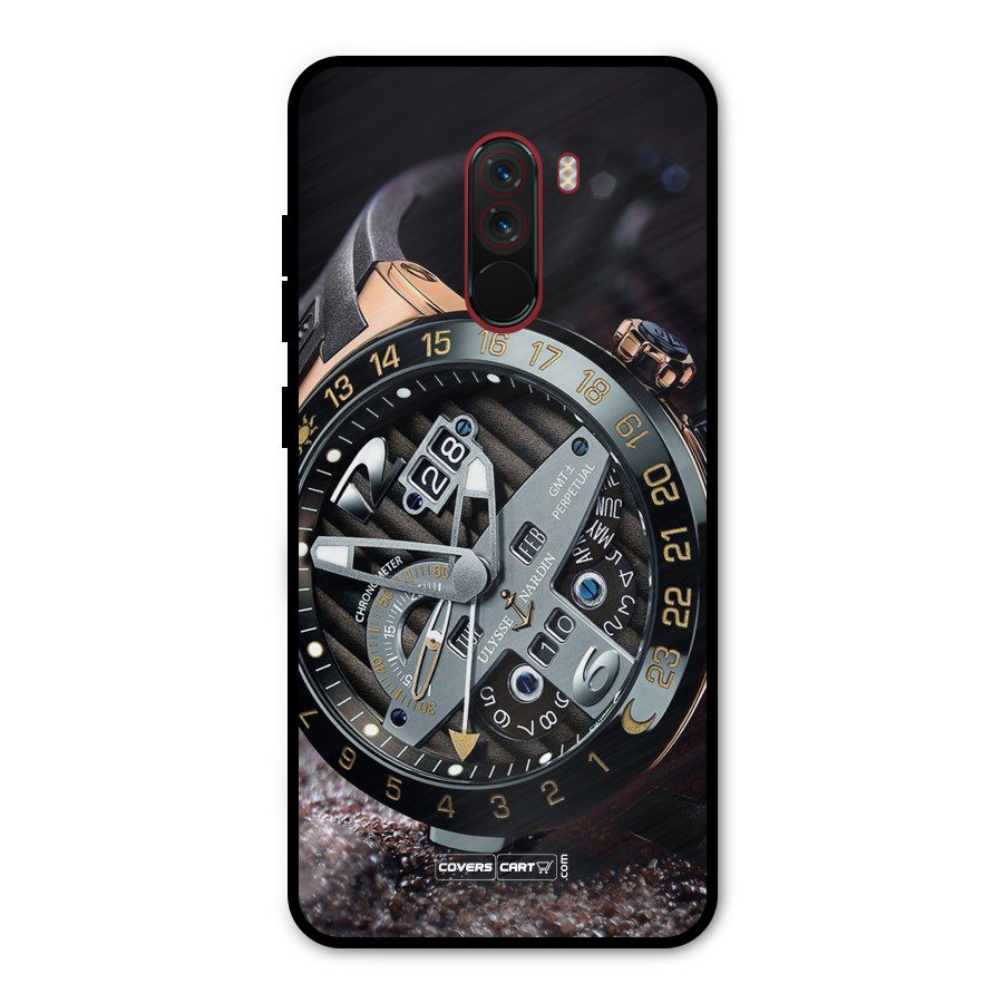 Designer Stylish Watch Metal Back Case for Poco F1