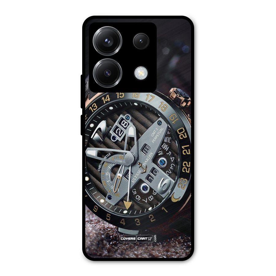 Designer Stylish Watch Metal Back Case for Poco X6