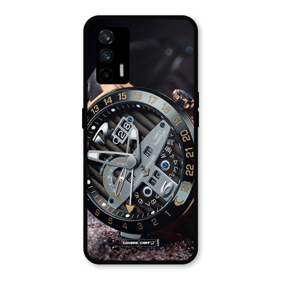 Designer Stylish Watch Metal Back Case for Realme GT 5G