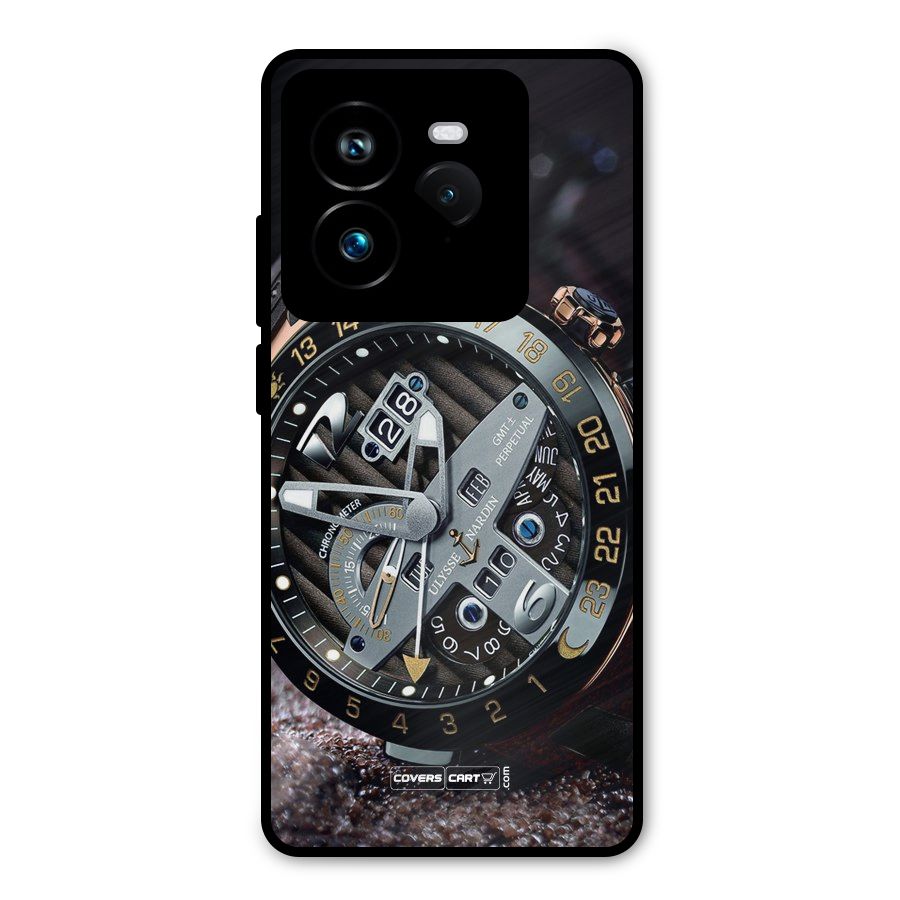 Designer Stylish Watch Metal Back Case for Realme GT 7 Pro