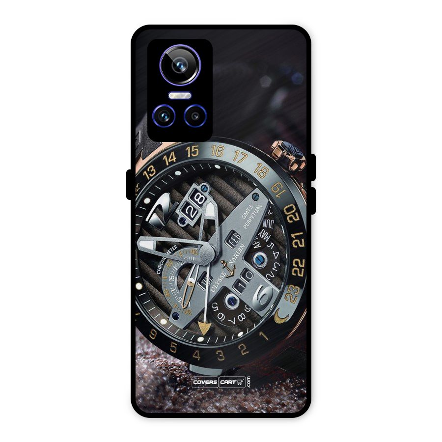 Designer Stylish Watch Metal Back Case for Realme GT Neo 3
