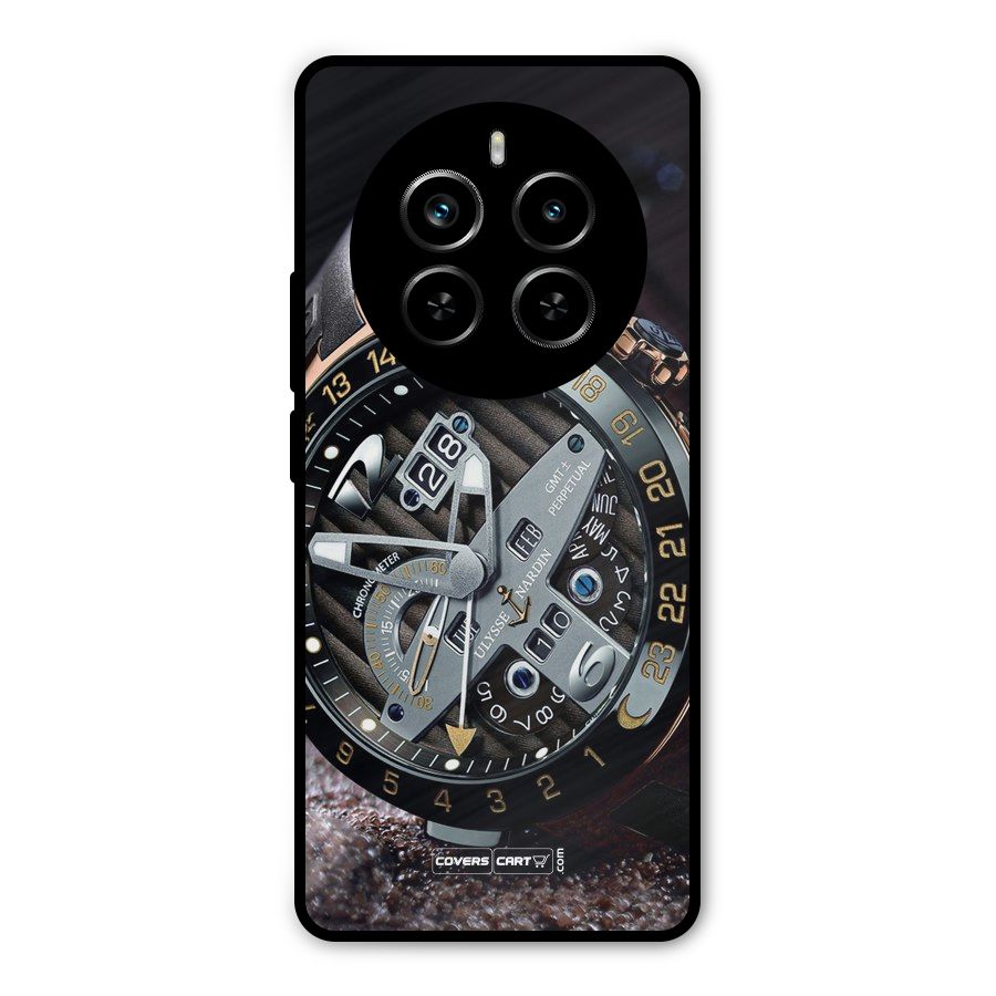 Designer Stylish Watch Metal Back Case for Realme P1 Pro