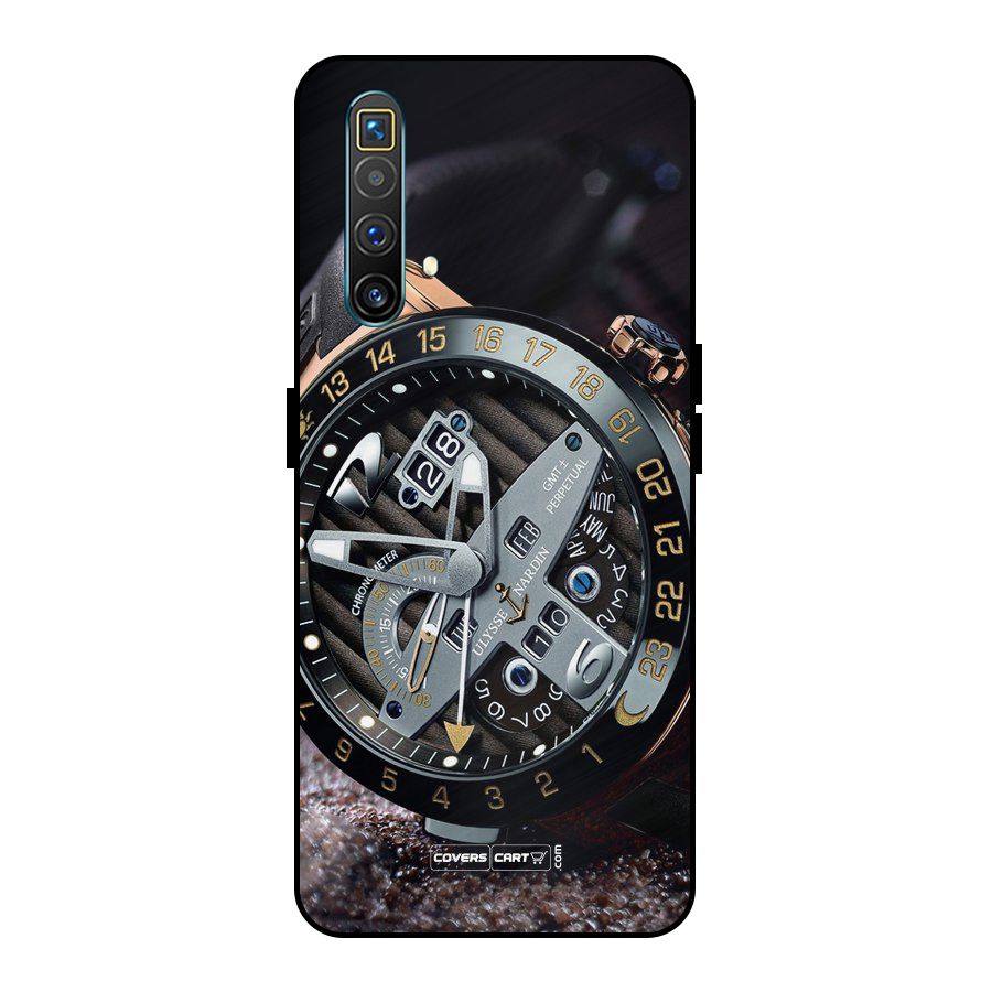 Designer Stylish Watch Metal Back Case for Realme X3 SuperZoom