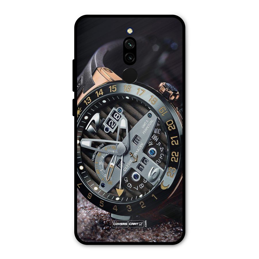Designer Stylish Watch Metal Back Case for Redmi 8