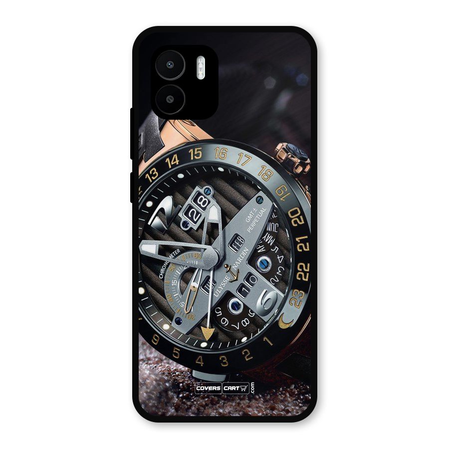 Designer Stylish Watch Metal Back Case for Redmi A1
