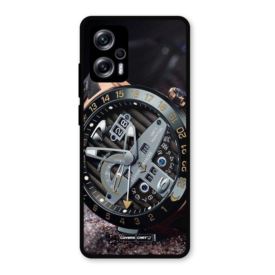 Designer Stylish Watch Metal Back Case for Redmi K50i