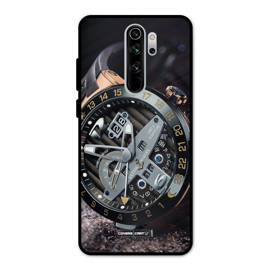 Designer Stylish Watch Metal Back Case for Redmi Note 8 Pro