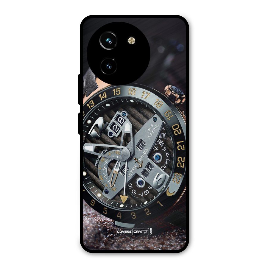 Designer Stylish Watch Metal Back Case for Vivo T3x