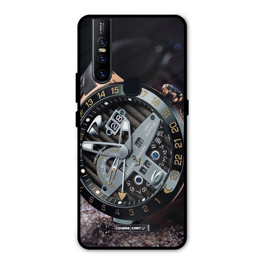 Designer Stylish Watch Metal Back Case for Vivo V15