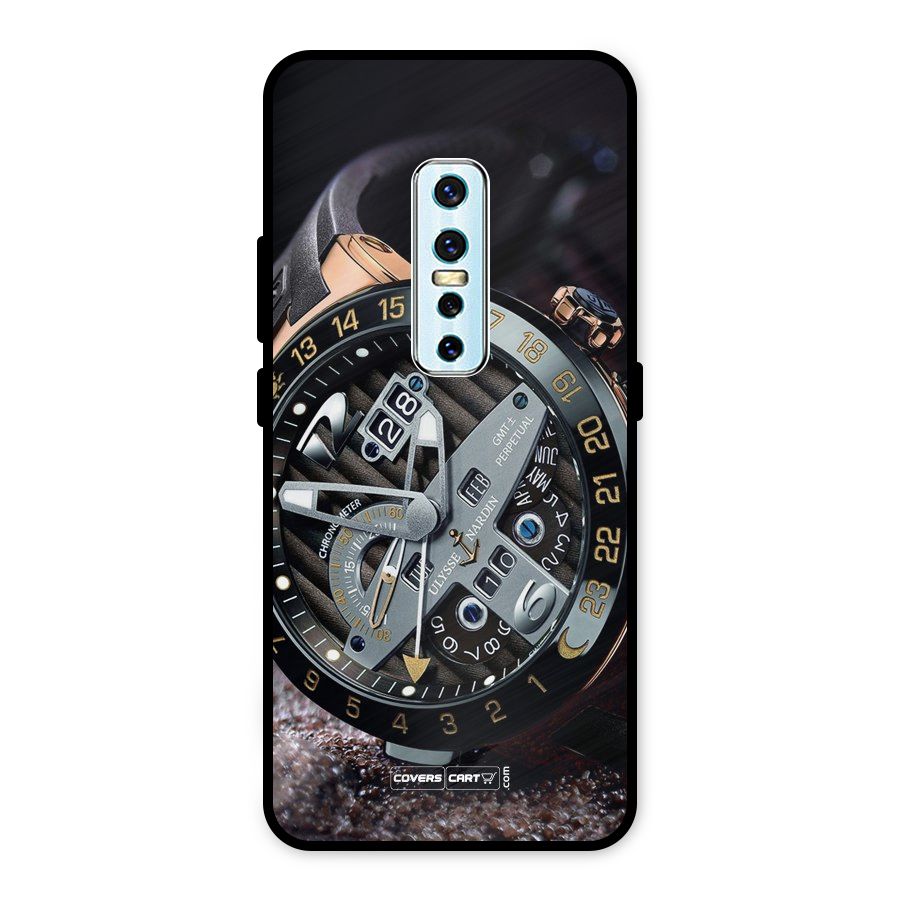 Designer Stylish Watch Metal Back Case for Vivo V17 Pro