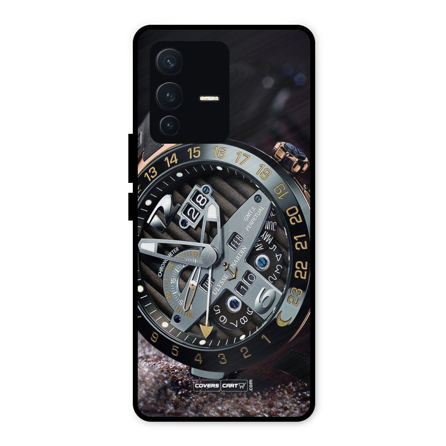 Designer Stylish Watch Metal Back Case for Vivo V23 5G