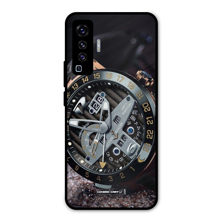 Designer Stylish Watch Metal Back Case for Vivo X50