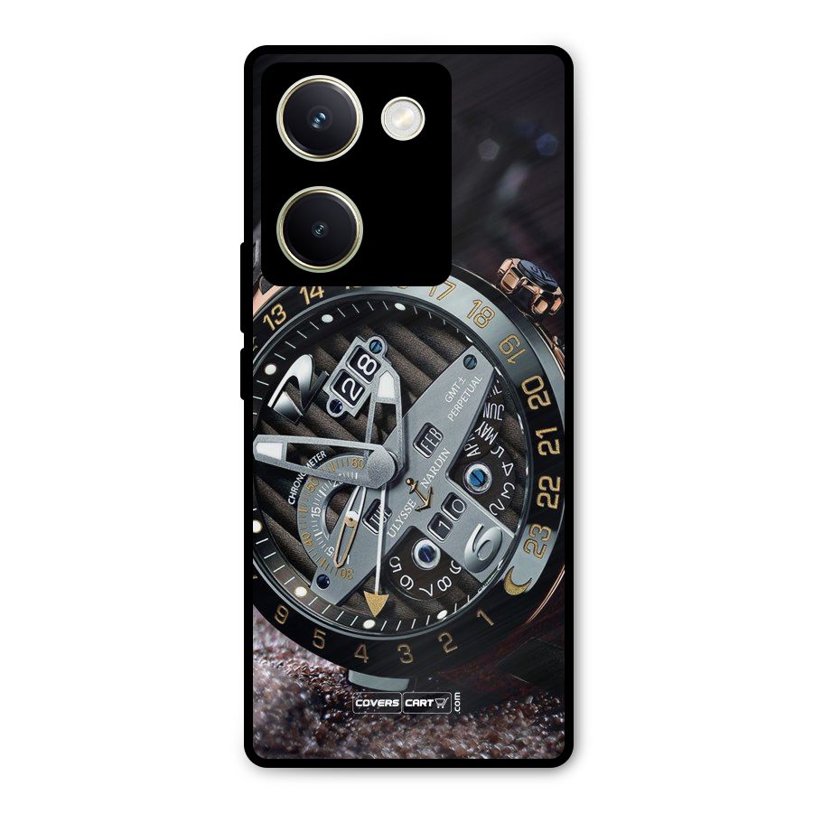 Designer Stylish Watch Metal Back Case for Vivo Y200 Pro