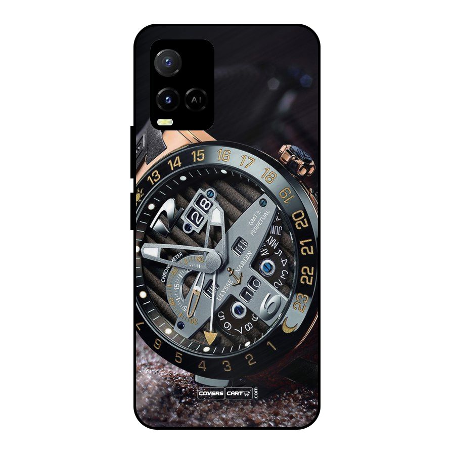 Designer Stylish Watch Metal Back Case for Vivo Y21