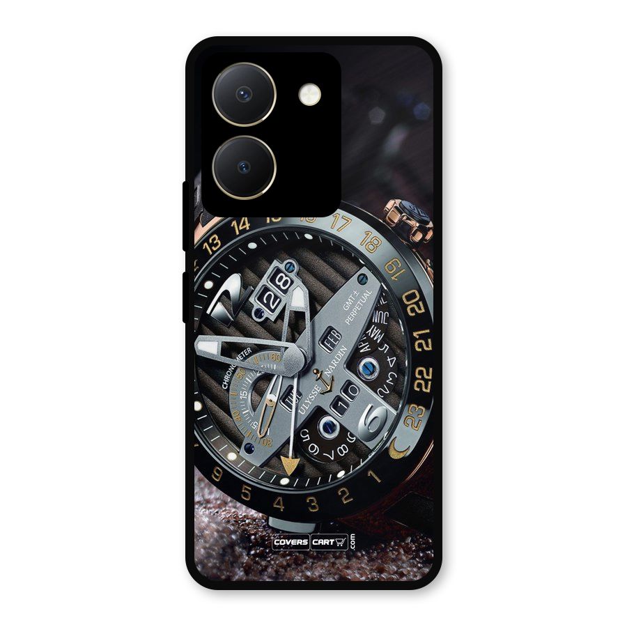 Designer Stylish Watch Metal Back Case for Vivo Y36