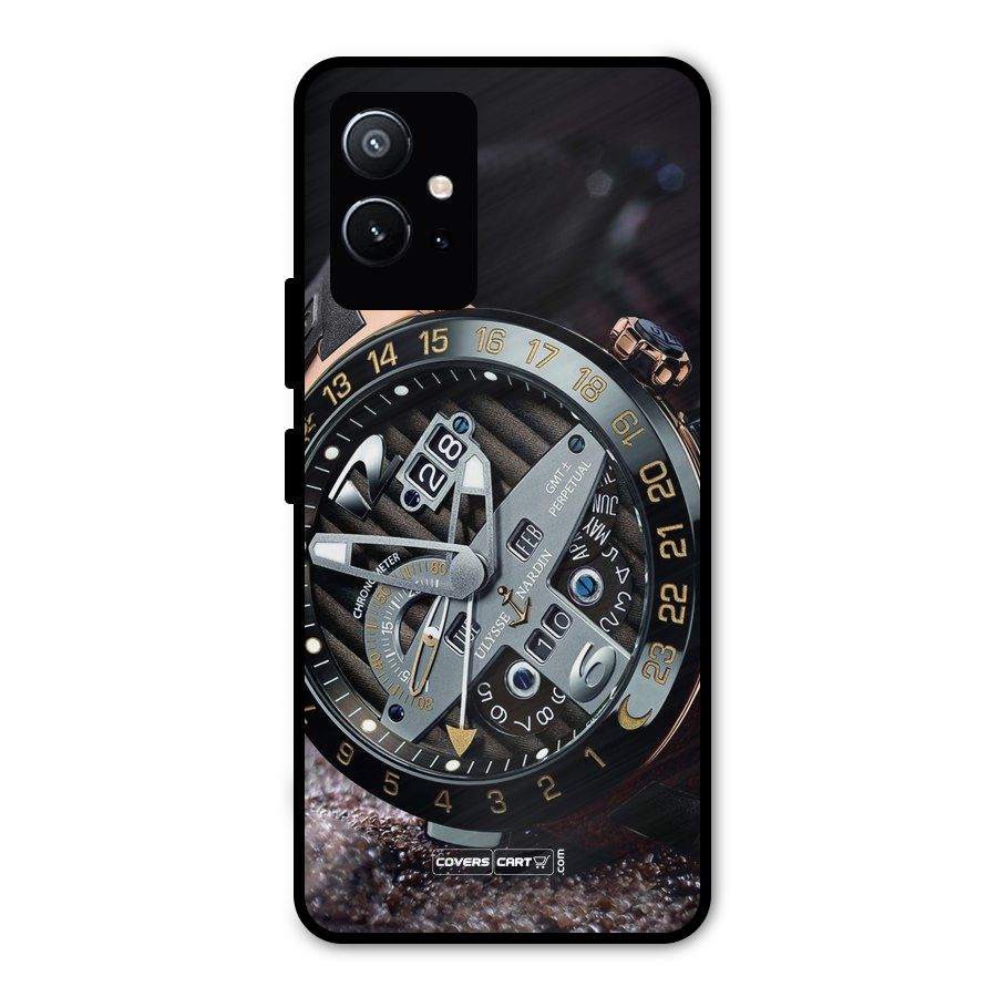 Designer Stylish Watch Metal Back Case for Vivo Y75 5G