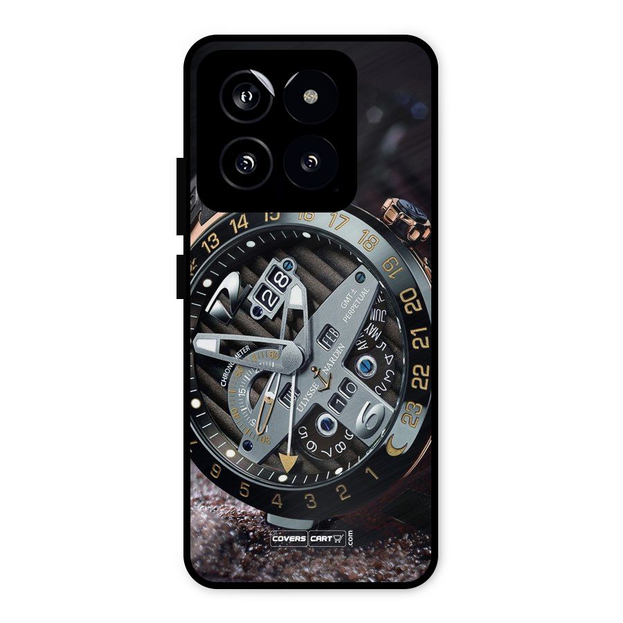 Designer Stylish Watch Metal Back Case for Xiaomi 14