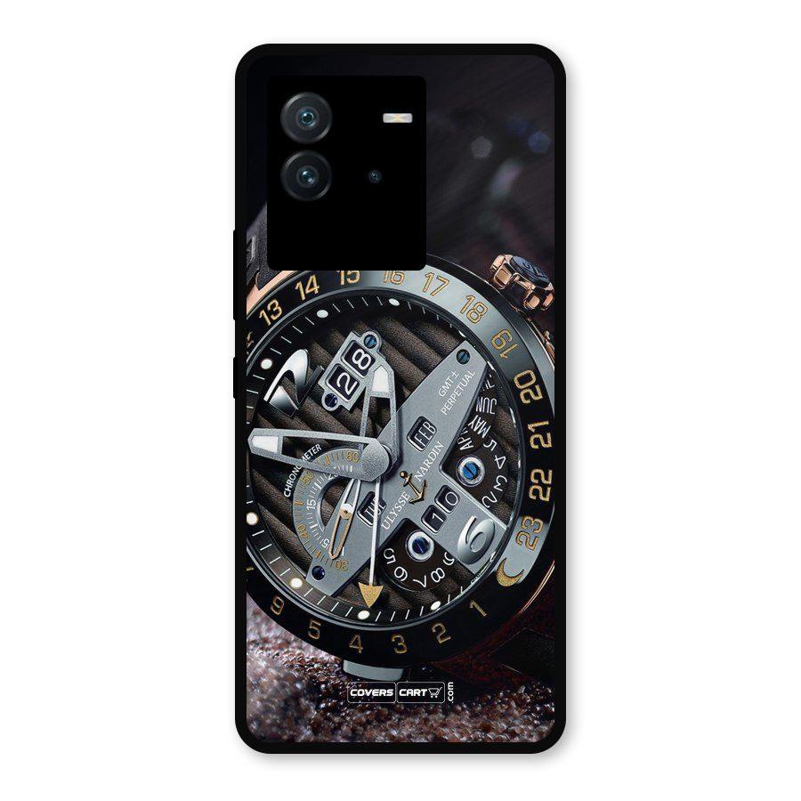 Designer Stylish Watch Metal Back Case for iQOO Neo 6 5G