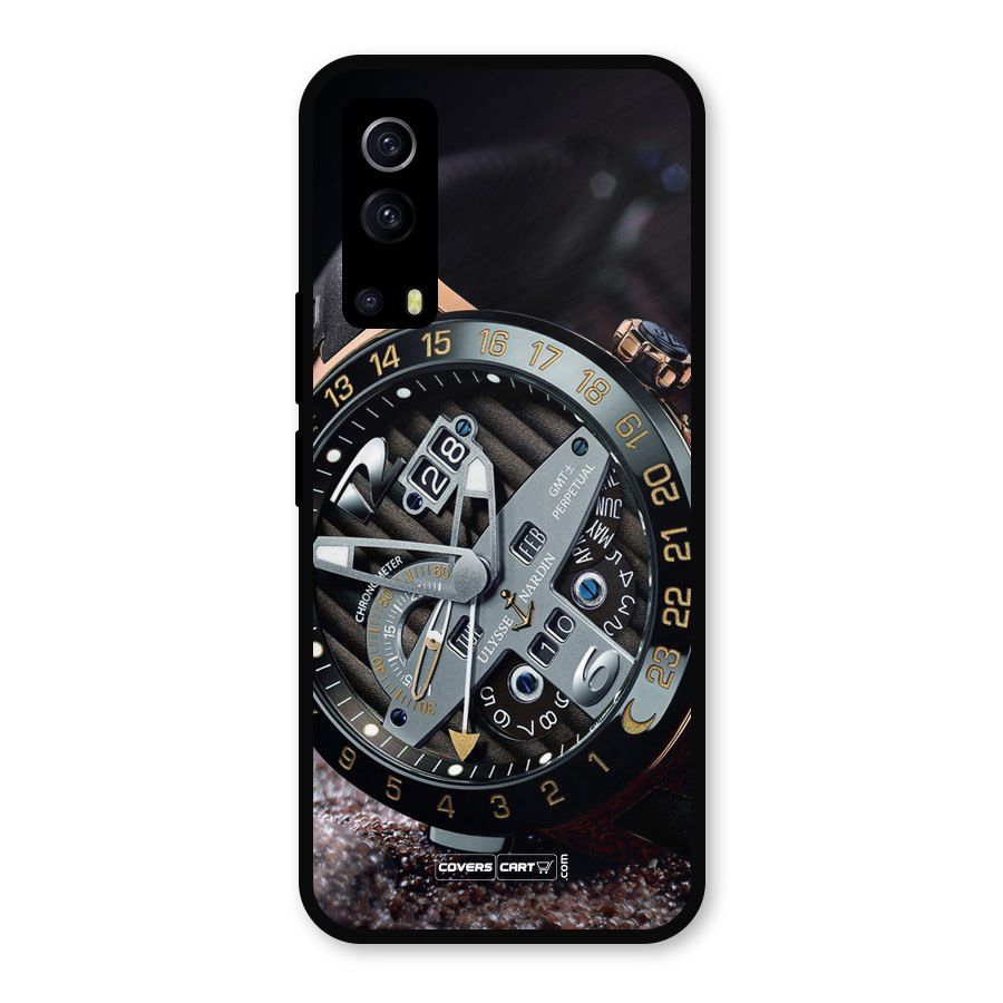 Designer Stylish Watch Metal Back Case for iQOO Z3
