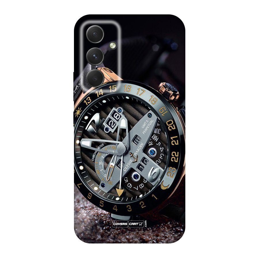 Designer Stylish Watch Original Polycarbonate Back Case for Galaxy A54
