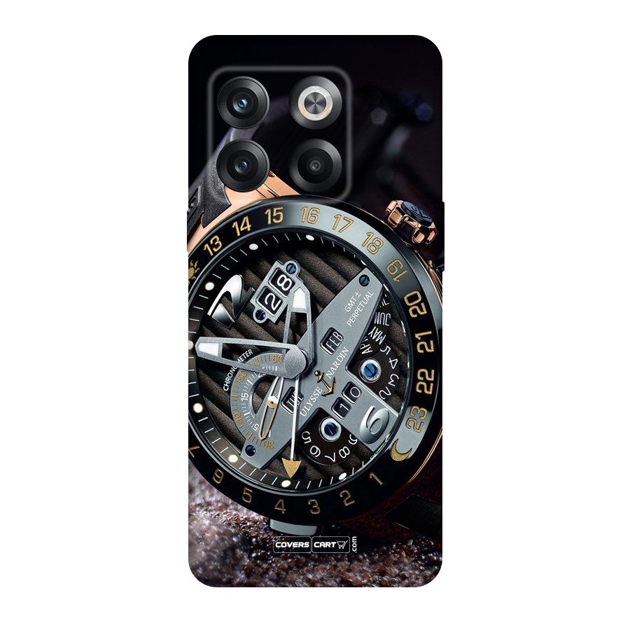 Designer Stylish Watch Original Polycarbonate Back Case for OnePlus 10T