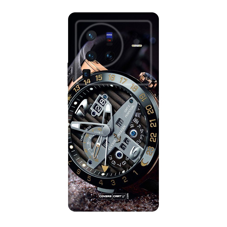 Designer Stylish Watch Original Polycarbonate Back Case for Vivo X80
