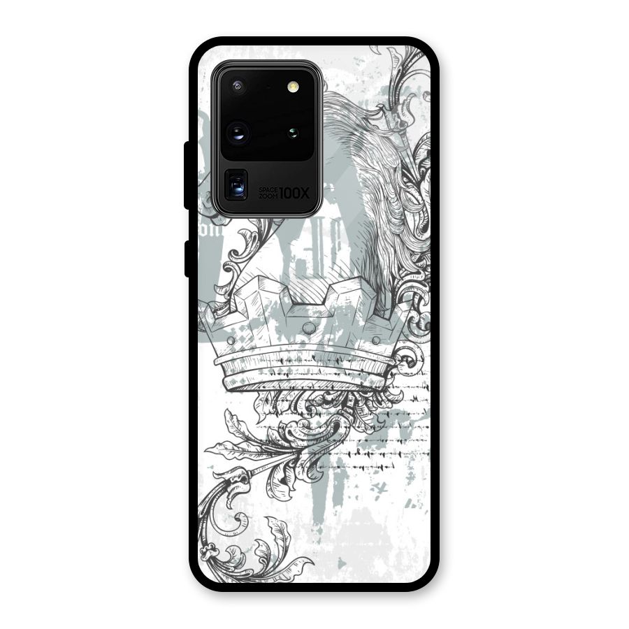 Designous Vintage Glass Back Case for Galaxy S20 Ultra