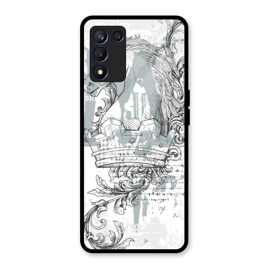 Designous Vintage Glass Back Case for Realme 9 5G Speed