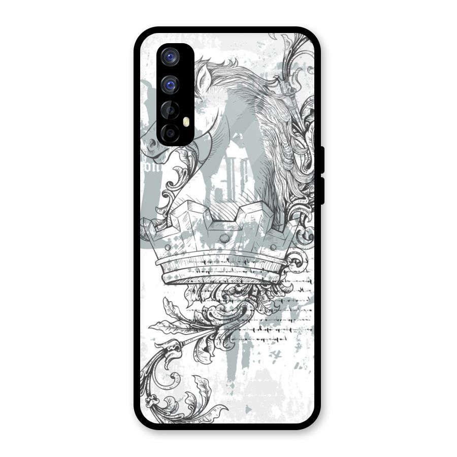 Designous Vintage Glass Back Case for Realme Narzo 20 Pro
