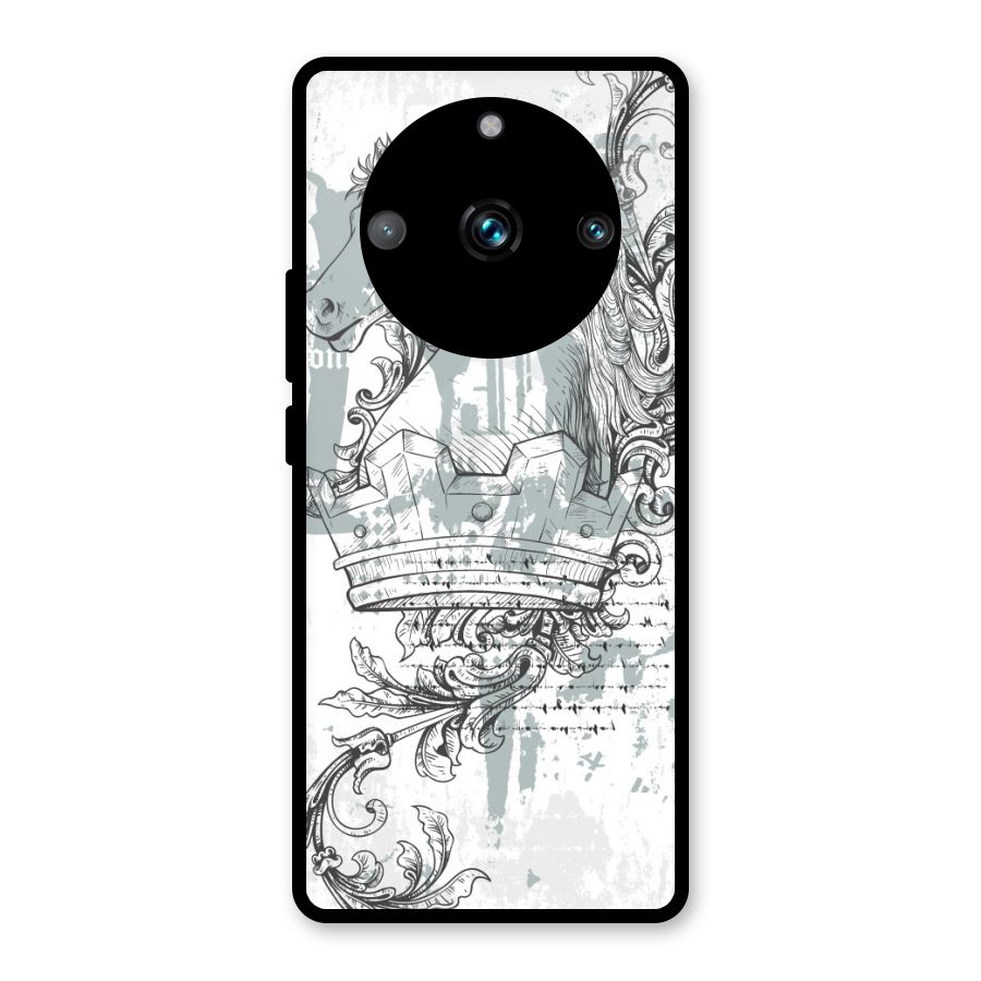 Designous Vintage Glass Back Case for Realme Narzo 60 Pro