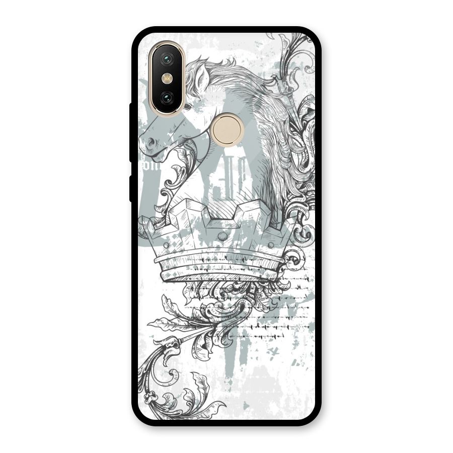 Designous Vintage Glass Back Case for Redmi A1