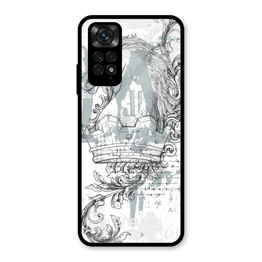 Designous Vintage Glass Back Case for Redmi Note 11S
