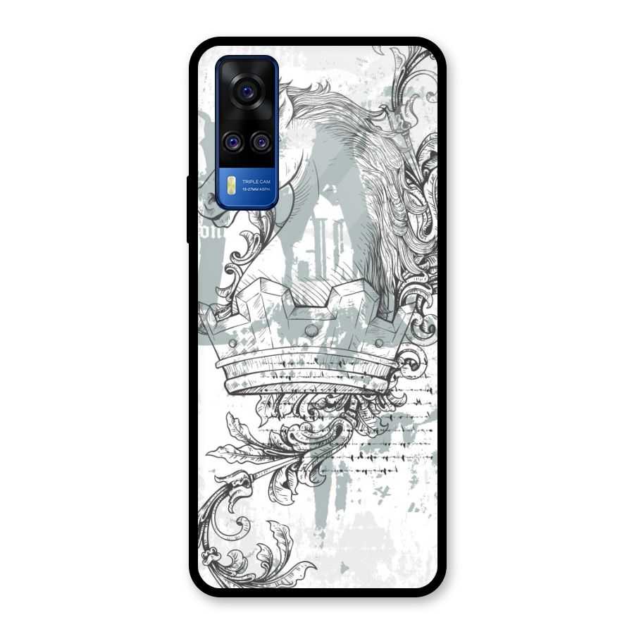 Designous Vintage Glass Back Case for Vivo Y31