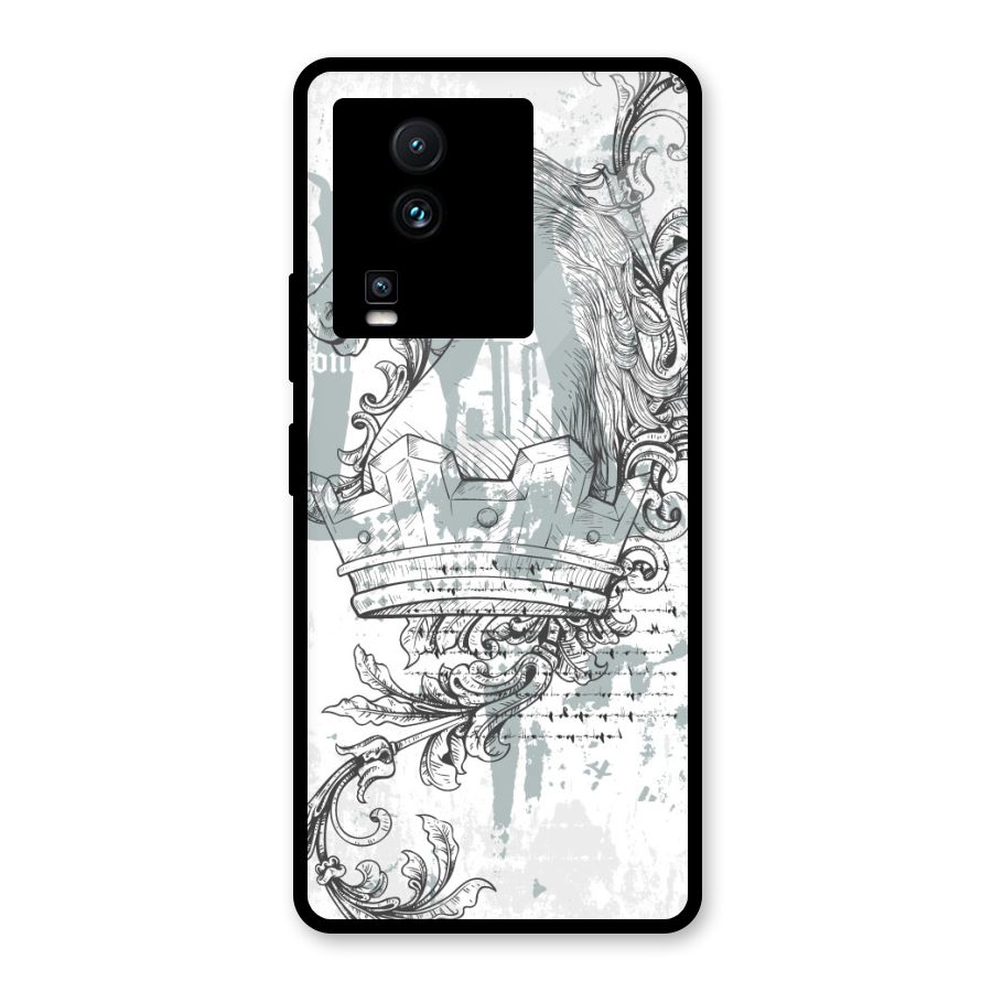 Designous Vintage Glass Back Case for Vivo iQOO Neo 7 Pro