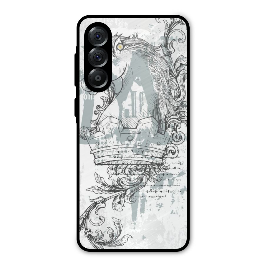 Designous Vintage Metal Back Case for Galaxy A56