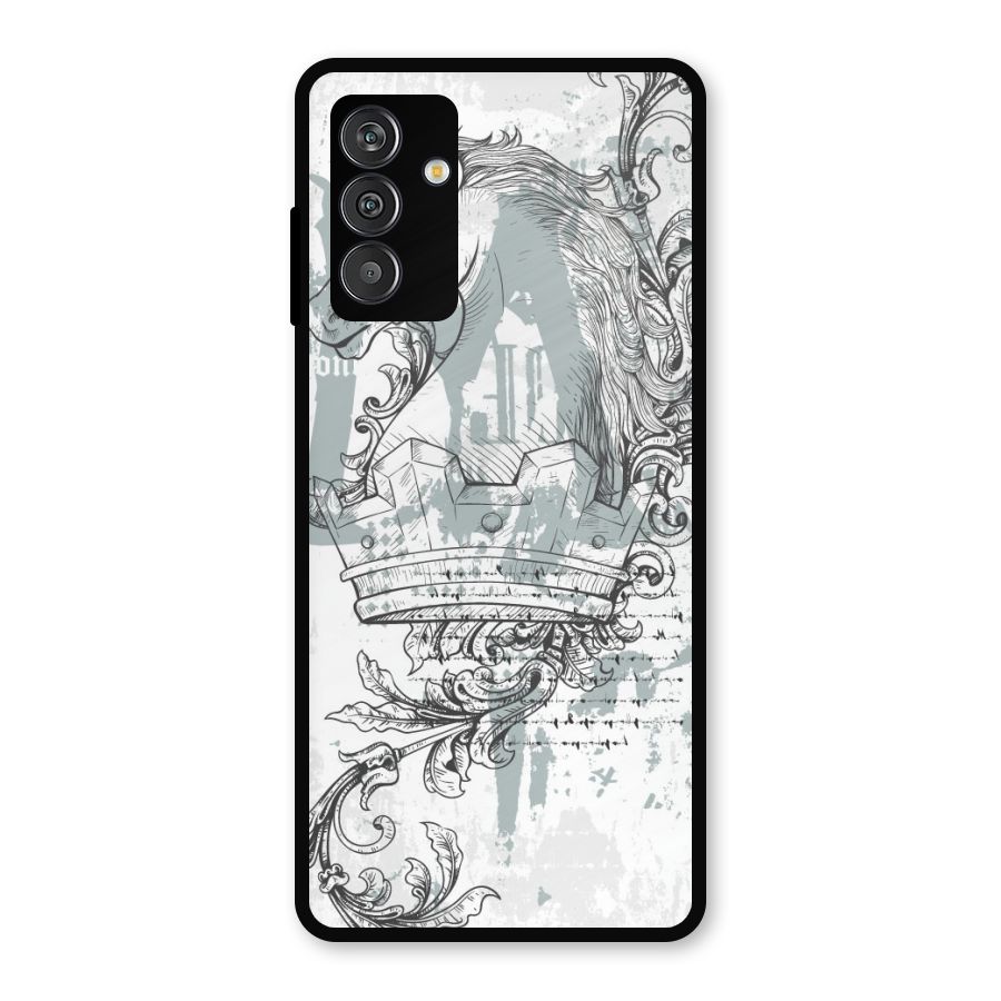 Designous Vintage Metal Back Case for Galaxy F13