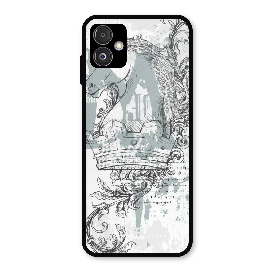 Designous Vintage Metal Back Case for Galaxy F14