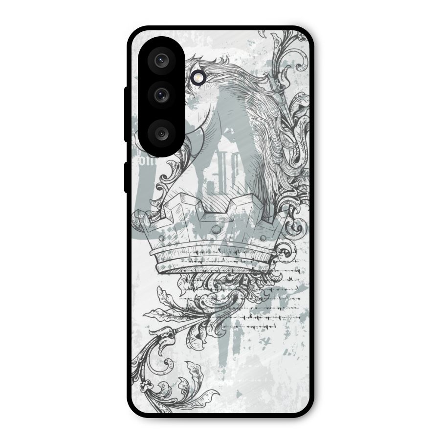 Designous Vintage Metal Back Case for Galaxy F56