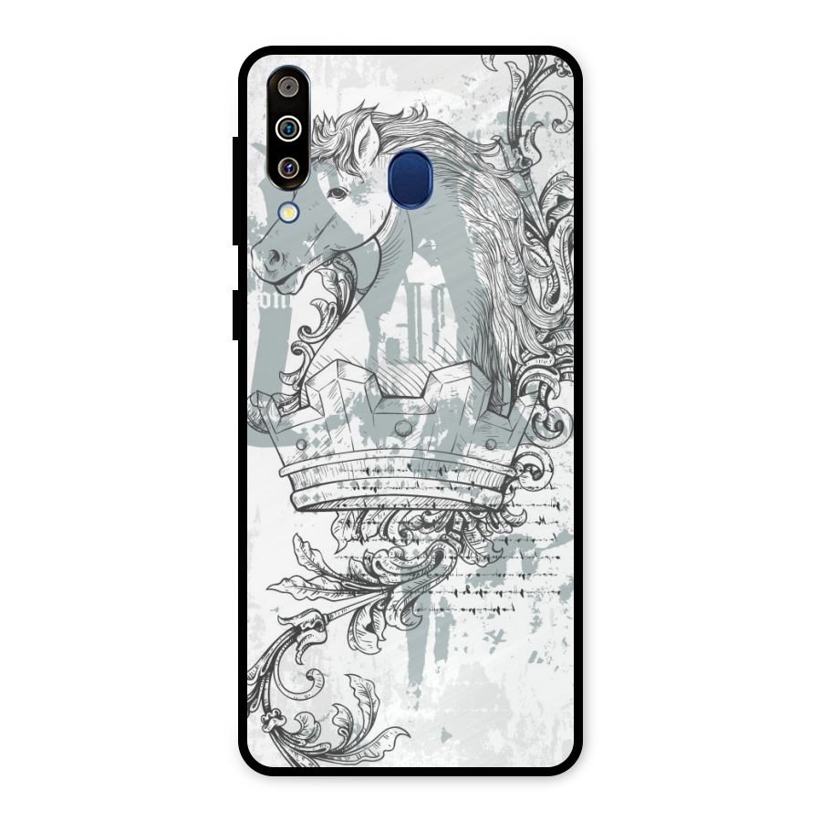 Designous Vintage Metal Back Case for Galaxy M30