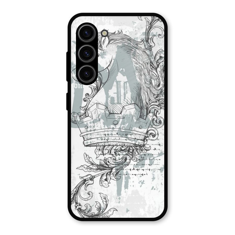 Designous Vintage Metal Back Case for Galaxy S23