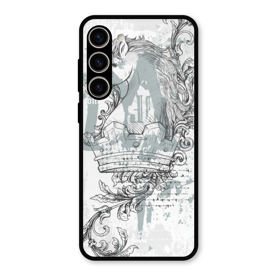 Designous Vintage Metal Back Case for Galaxy S23 Plus