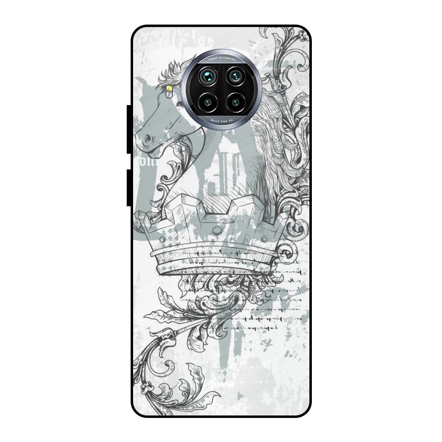 Designous Vintage Metal Back Case for Mi 10i